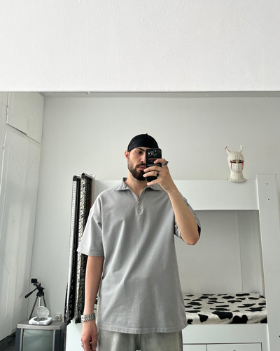 تیشرت سنگشور بیسیک خاکستری 1649