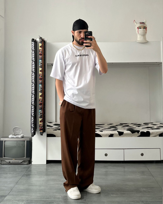 تیشرت پاریس سفید ۱۶۹۵